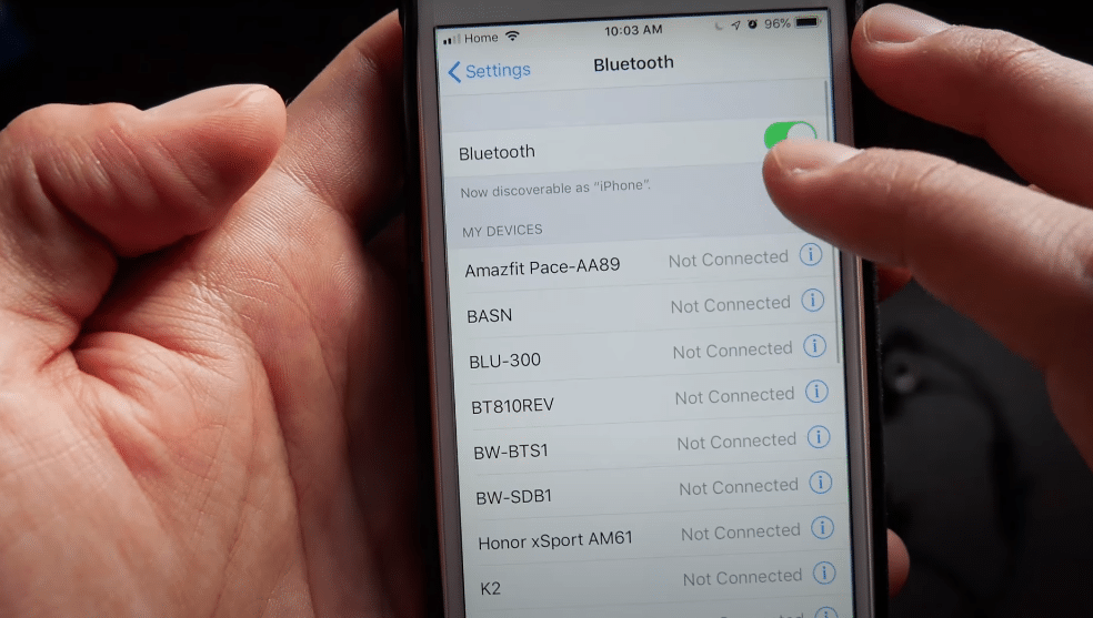 How To Pair Cowin Headphones with iPhone - Step 4: Turn on Bluetooth - Headphonetic.com