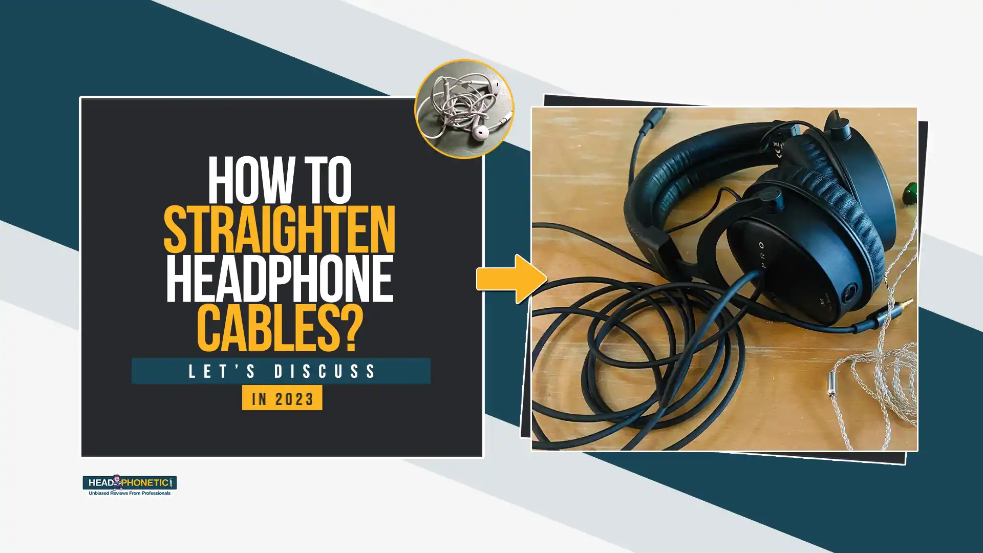 How To Straighten Headphone Cables - Headphonetic.com